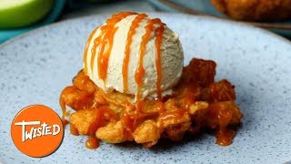 How To Make Caramel Blooming Apples  Fall Dessert Recipes  Twisted [upl. by Eam]