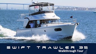 2023 Beneteau Swift Trawler 35 Walkthrough  Available Now [upl. by Bonaparte]