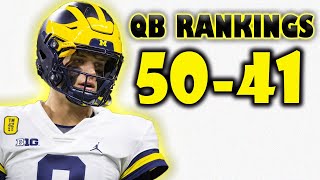 Top 50 Quarterbacks in College Football Going into 2022 Part 1 [upl. by Dorreg]