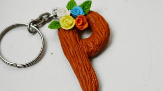 Keychain clay alphabetcraftDIY [upl. by Fianna]