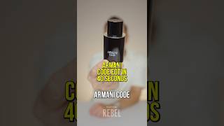 Armani Code EdT Review in 40 seconds Armani Code eau de toilette for men [upl. by Gwenette]