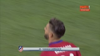 Yannick FerreiraCarrasco Goal and Amazing CelebrationReal Madrid 11 Atletico Madrid28052016 HD [upl. by Erelia]