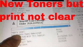 HP LaserJet MFP M281fdw print quality problems toner cartridges faults [upl. by Reniti945]