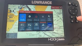 Lowrance hook reveal standby mode  power saving mode [upl. by Arreyt]