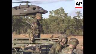 USA FORT BRAGG US TROOPS PREPARE TO DEPLOY TO BOSNIA [upl. by Applegate]