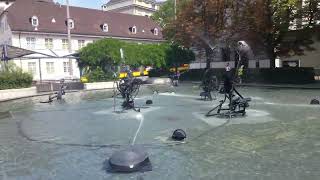 Jean Tinguely Fountain Basel Switzerland [upl. by Annyrb302]