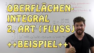 Oberflächenintegral 2Art  BEISPIEL Teil 1  Flussintegral in Polarkoordinaten Mantelfläche [upl. by Melita313]