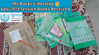 🥳😀My Ignou Books Unboxing  Ignou July 2024 Session Books  Ignou Study Material Received [upl. by Jodie]