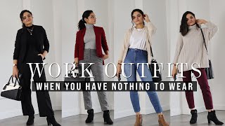 NOTHING TO WEAR Work Outfits 2022  OOTW  Work Lookbook  Capsule Wardrobe Work Business Casual [upl. by Aivatahs]