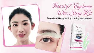 Get the Perfect Arch How to Use Beauty7 Eyebrow Wax Strips for Women [upl. by Rosamund]