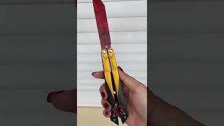 Unboxing Valorant Game Props Jett Kunai Recon Champion Balisong [upl. by Elly575]