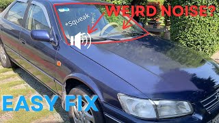 SQUEAKY WIPER ARM NOISE Heres The Fix [upl. by Acirre]