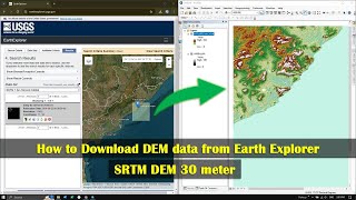 How to Download DEM data from Earth Explorer  30 m Resolution  Free [upl. by Aliban]