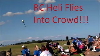 RC Helicopter Flies Into Crowd At The 2016 IRCHA Jamboree [upl. by Radburn]