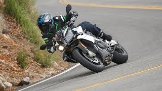 2014 Aprilia Tuono V4R  4cyl Streetfighter Shootout Part 4  MotoUSA [upl. by Elmina582]