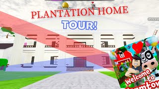 PLANTATION HOME Tour Welcome to Farmtown Roblox [upl. by Ahsinod]