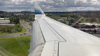 Alaska Airlines Horizon Air Embraer ERJ175LR Landing at Portland International Airport [upl. by Yborian]