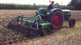 Deutz D5505 met cultivator [upl. by Galatia]