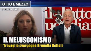 Marco Travaglio svergogna Brunella Bolloli non sapete leggere le ordinanze 🤦‍♀️ [upl. by Aryaz]