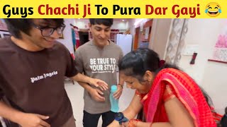 Guys Chachi Ji To Pura Dar Gayi 😂  Sourav Joshi Vlogs [upl. by Ahseeyt820]