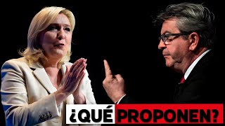 ¿Cuáles son las propuestas económicas de Le Pen y Mélenchon [upl. by Darryn204]