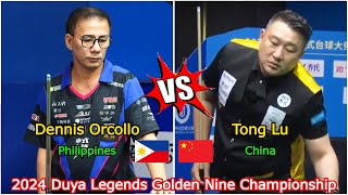 Dennis Orcollo VS Tong Lu  2024 Duya Legends Golden Nine Championship [upl. by Ainat]