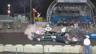 Northwest Washington Fair Demolition Derby Main Event [upl. by Held]