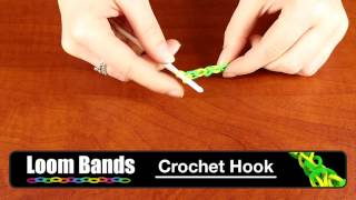 Loom Band Bracelet  Crochet Hook [upl. by Yrtneg]