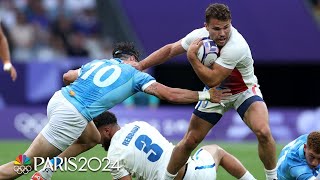 France v Uruguay  Paris Olympics 2024 Mens Rugby Highlights  NBC Sports [upl. by Senoj]