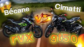 Bécane rvs vs ⚡️Cimatti gt 50 شكون أحسن دراجة 🤔؟ [upl. by Ykcim]