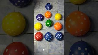 beautiful POLKADOT Colourful Balloon Satisfying Popping Reverse। Balloon Pop। satisfying shorts [upl. by Huston]