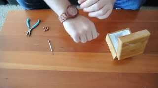 How to remove links on a wooden watch that HAS screws from Woodie Specs [upl. by Gomez]