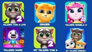 TALKING MY ANGELA 2 💥VS💥 MY TALKING TOM CAT 💥VS💥 TALKING TOM GOLD RUN [upl. by Oirram]