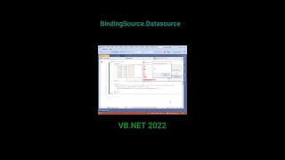 BindingSource Datasource Vb net 2022 การใช้ BindingSource Control [upl. by Manus]