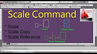 SCALE Command in AUTOCAD II HindiUrdu Tutorial [upl. by Lecram648]