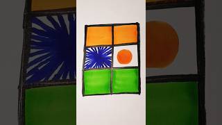 🇮🇳🇳🇪 Flag easy drawing ⬜ independenceday flagdrawing ytshortsvideo ytviralshorts india Niger [upl. by Etnoel]