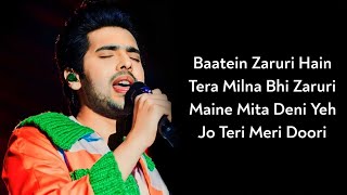 Lyrics Tu Pehla Pehla Pyaar Hai Mera  Armaan Malik  Vishal Mishra Manoj Muntashir  Kabir Singh [upl. by Nosaj]