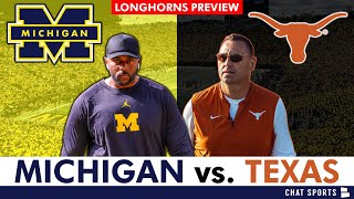 Michigan Football Preview vs Texas  5 Advantages Texas Can Exploit  WILD Score Prediction [upl. by Nohsav]