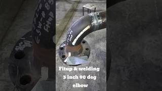 Pipe fitter training 90 degree elbow amp fit up [upl. by Tini818]