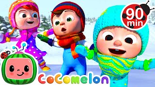 Skating in the Snow  Winter Song  CoComelon  Nursery Rhymes for Babies [upl. by Nylirek]