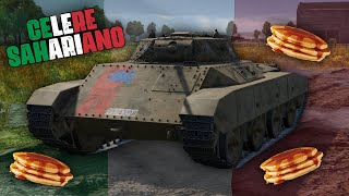 ITALIAN PANCAKE TANK War Thunder Celere Sahariano [upl. by Notsag]