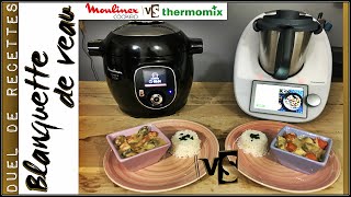 DUEL DE RECETTES  BLANQUETTE DE VEAU Thermomix Tm6 VS Cookeo par Sand CookampLook [upl. by Casper]