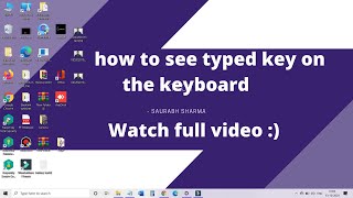 How to see typed key on the keyboard See pressed key on keyboard [upl. by Nickolas49]