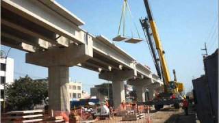 CONSTRUCCIÓN DEL VIADUCTO ELEVADO PARA EL TREN ELÉCTRICO [upl. by Hach276]