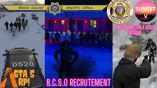 BCSO  recrutement et intervention bcso  gta5 rp  sunset V [upl. by Delwin]