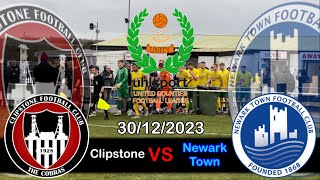 Clipstone 22 Newark Town United Counties Division 1 30122023 4K [upl. by Mikol632]