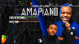 Creating Soulful Amapiano in FL Studio 2023  Kelvin Momo Kabza De Small Cook Up [upl. by Inavoy]