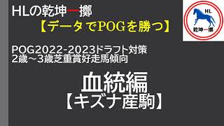 POG2022 2023 ドラフト対策【血統編 キズナ産駒】 [upl. by Bo12]