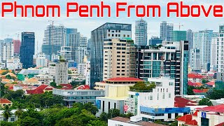 Beautiful Phnom Penh City View From Above 14th Floors Okay Boutique Hotel Aug 2024 [upl. by Licna]