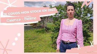 Blouse Calenzana  Je couds mon stock en 2023 n°5 [upl. by Naivat203]